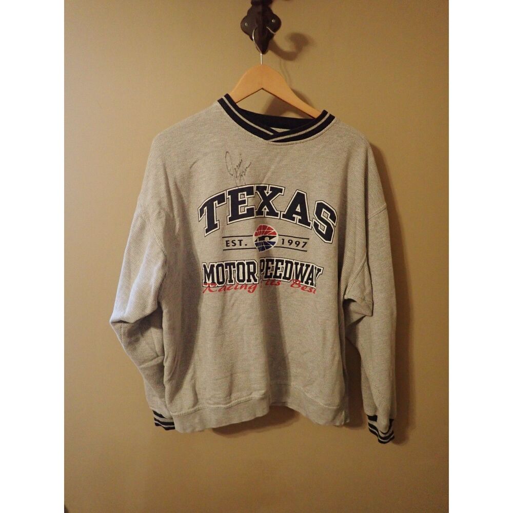 Texas Motor Speedway NASCAR Gear For Sports Grey Vintage Sweatshirt Large